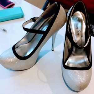 Silver Sassy Sexy size 10